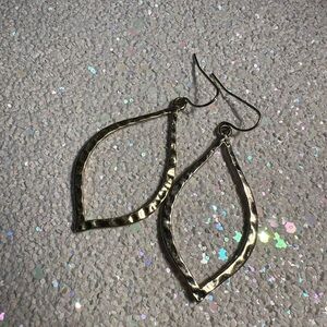 Elegant Gold Leaf-Shaped Earrings